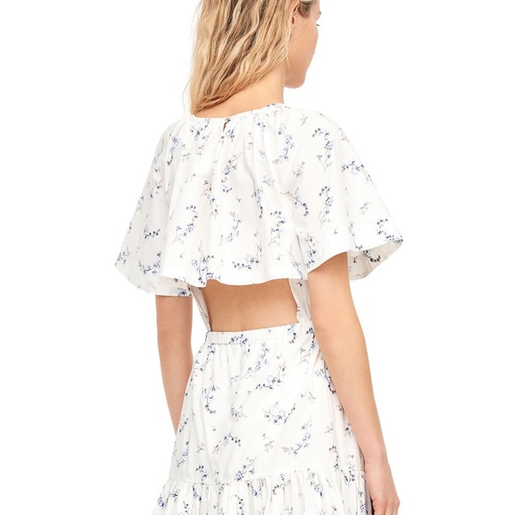 NWT Rebecca Taylor FRANCINE FLORAL POPLIN DRESS size 8 - Picture 2 of 6